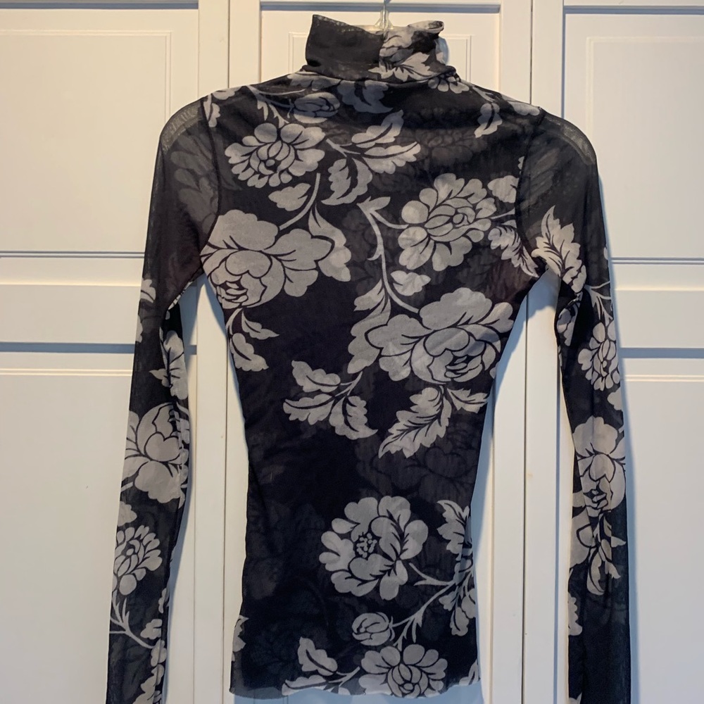 Sheer turtleneck
